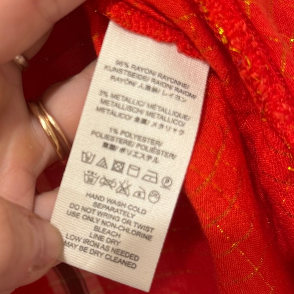 EUC Free People Lovely Day Coral Long Sleeve Tunic Top - Picture 6 of 7